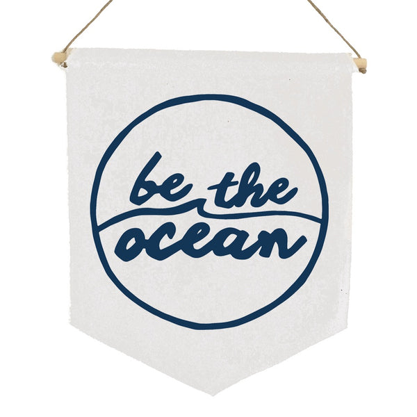 Be The Ocean (LOGO) 11x14 Canvas Banner