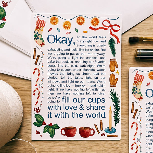 Fill Our Cups — Holiday Card