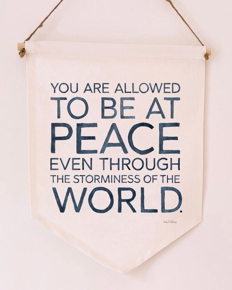 Be At Peace 11x14 Canvas Banner