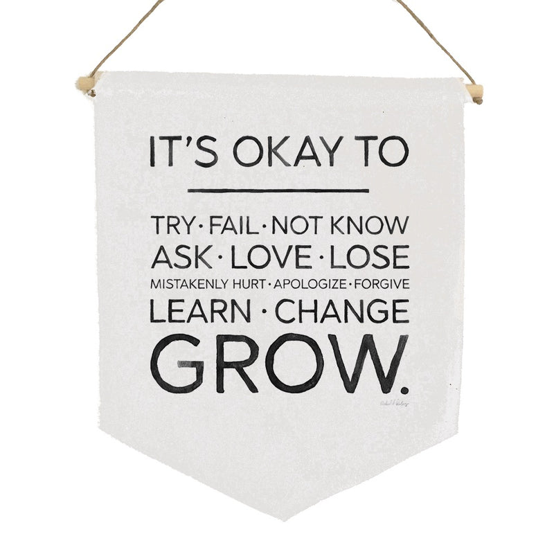 Learn, Change, Grow 11x14 Canvas Banner