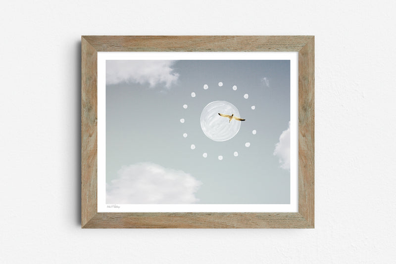 Look Up, Find Peace — 8x10 painted photo print